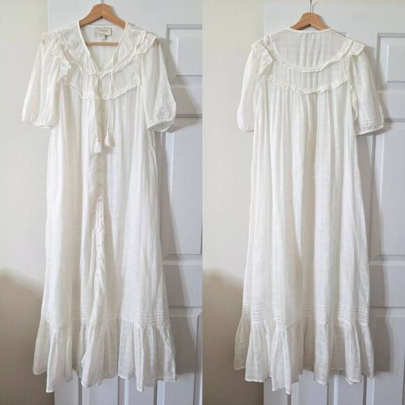 Cleobella Aliza Ankle Dress White S  $271 (No belt) - Picture 3 of 12